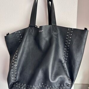 Henri Bendel Astrid Reversible Soft Tote with pouch with tags